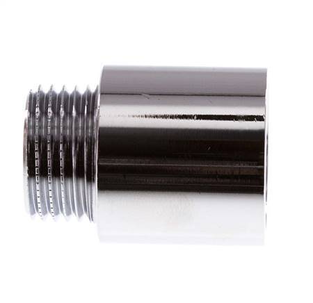 G 1/2'' F/M Verchroomd Messing Verlengstuk DIN 3523 - 25 mm