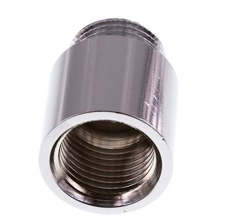 G 1/2'' F/M Verchroomd Messing Verlengstuk DIN 3523 - 25 mm
