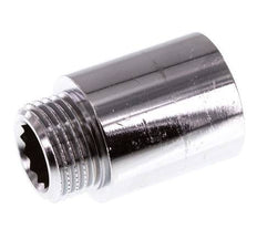 G 1/2'' F/M Verchroomd Messing Verlengstuk DIN 3523 - 30 mm