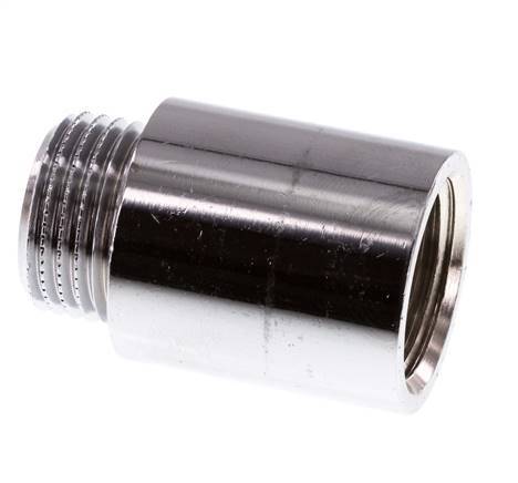 G 1/2'' F/M Verchroomd Messing Verlengstuk DIN 3523 - 30 mm