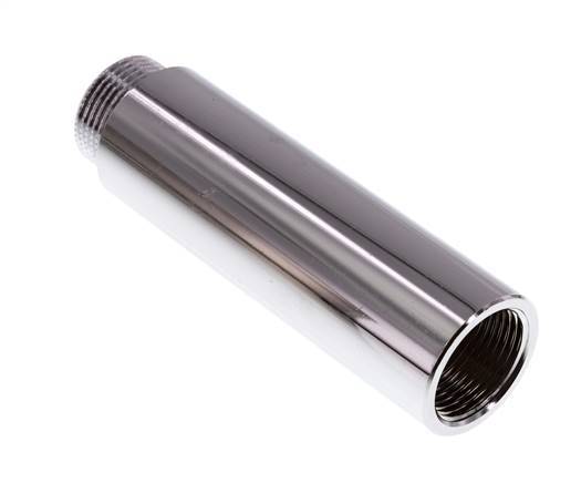 G 3/4'' F/M Verchroomd Messing Verlengstuk DIN 3523 - 100 mm