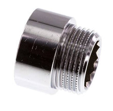 G 3/4'' F/M Verchroomd Messing Verlengstuk DIN 3523 - 15 mm