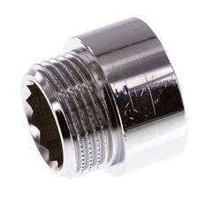 G 3/4'' F/M Verchroomd Messing Verlengstuk DIN 3523 - 15 mm