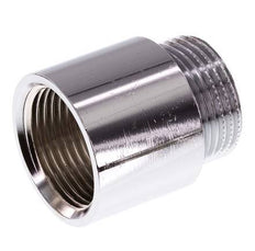 G 3/4'' F/M Verchroomd Messing Verlengstuk DIN 3523 - 25 mm