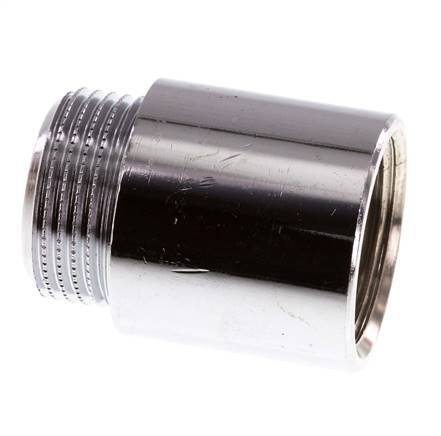 G 3/4'' F/M Verchroomd Messing Verlengstuk DIN 3523 - 30 mm