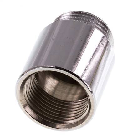 G 3/4'' F/M Verchroomd Messing Verlengstuk DIN 3523 - 30 mm