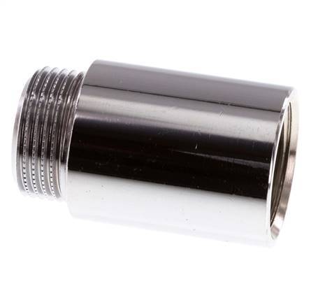 G 3/4'' F/M Verchroomd Messing Verlengstuk DIN 3523 - 40 mm