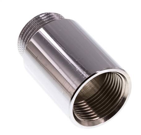 G 3/4'' F/M Verchroomd Messing Verlengstuk DIN 3523 - 40 mm