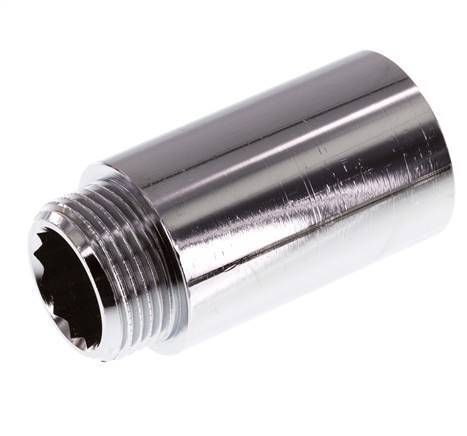 G 3/4'' F/M Verchroomd Messing Verlengstuk DIN 3523 - 50 mm
