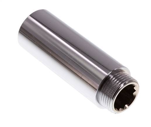 G 3/4'' F/M Verchroomd Messing Verlengstuk DIN 3523 - 80 mm
