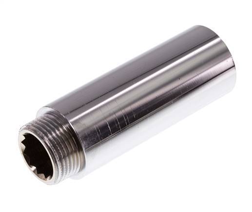 G 3/4'' F/M Verchroomd Messing Verlengstuk DIN 3523 - 80 mm