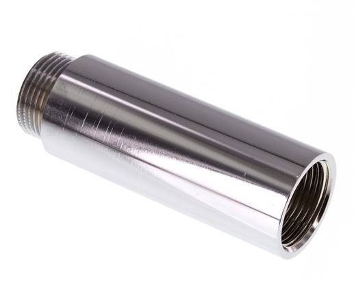 G 3/4'' F/M Verchroomd Messing Verlengstuk DIN 3523 - 80 mm