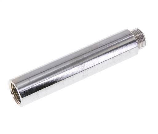 G 3/8'' F/M Verchroomd Messing Verlengstuk DIN 3523 - 100 mm