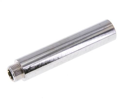 G 3/8'' F/M Verchroomd Messing Verlengstuk DIN 3523 - 100 mm
