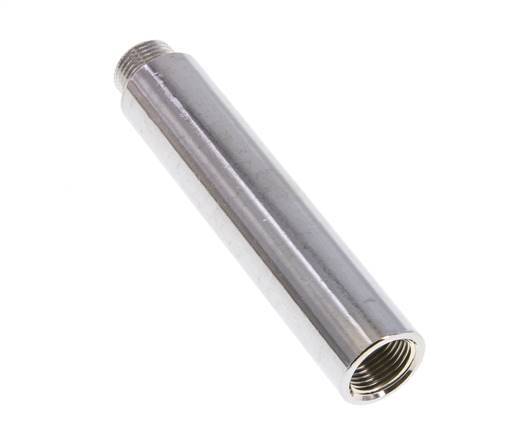G 3/8'' F/M Verchroomd Messing Verlengstuk DIN 3523 - 100 mm