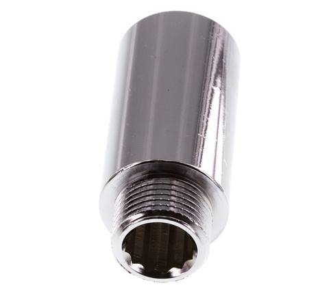 G 3/8'' F/M Verchroomd Messing Verlengstuk DIN 3523 - 40 mm