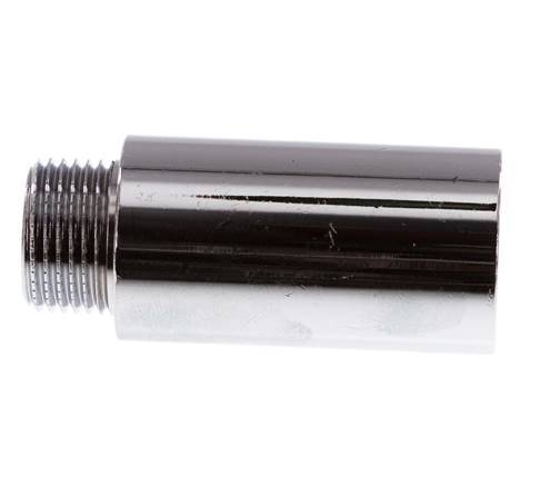 G 3/8'' F/M Verchroomd Messing Verlengstuk DIN 3523 - 40 mm