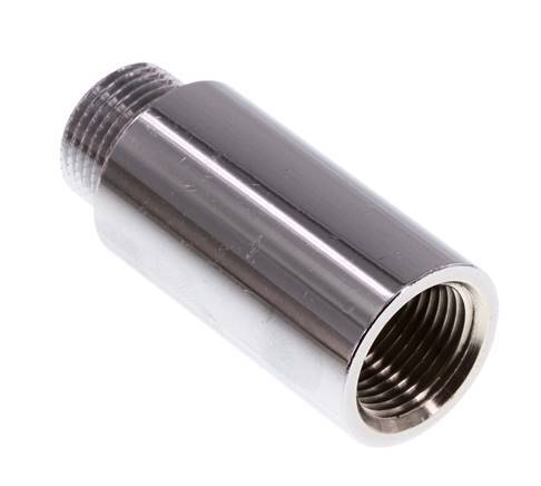 G 3/8'' F/M Verchroomd Messing Verlengstuk DIN 3523 - 40 mm