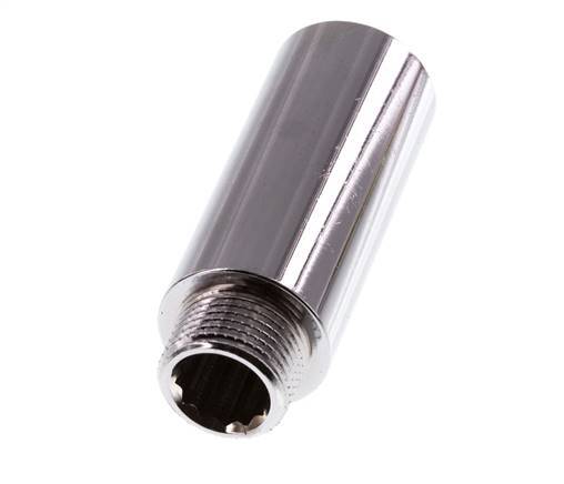 G 3/8'' F/M Verchroomd Messing Verlengstuk DIN 3523 - 50 mm