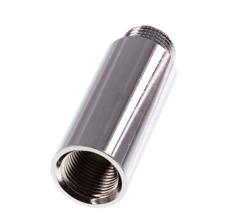 G 3/8'' F/M Verchroomd Messing Verlengstuk DIN 3523 - 50 mm