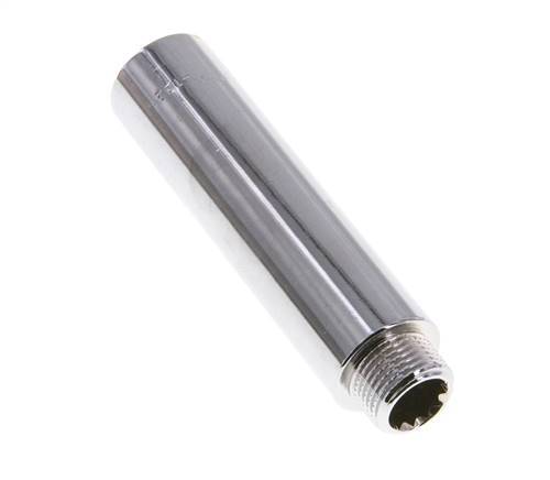 G 3/8'' F/M Verchroomd Messing Verlengstuk DIN 3523 - 80 mm