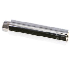G 3/8'' F/M Verchroomd Messing Verlengstuk DIN 3523 - 80 mm