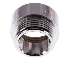 G 1'' F/M Verchroomd Messing Verlengstuk DIN 3523 - 15 mm