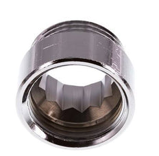 G 1'' F/M Verchroomd Messing Verlengstuk DIN 3523 - 15 mm