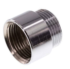 G 1'' F/M Verchroomd Messing Verlengstuk DIN 3523 - 20 mm