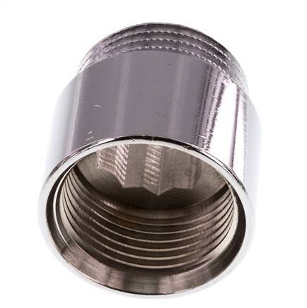 G 1'' F/M Verchroomd Messing Verlengstuk DIN 3523 - 25 mm
