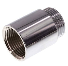 G 1'' F/M Verchroomd Messing Verlengstuk DIN 3523 - 40 mm