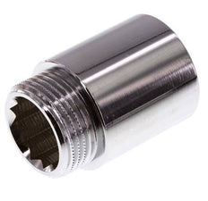 G 1'' F/M Verchroomd Messing Verlengstuk DIN 3523 - 40 mm