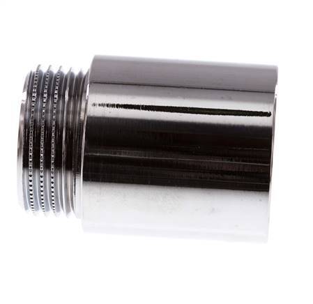 G 1'' F/M Verchroomd Messing Verlengstuk DIN 3523 - 40 mm