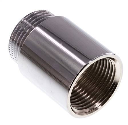 G 1'' F/M Verchroomd Messing Verlengstuk DIN 3523 - 40 mm