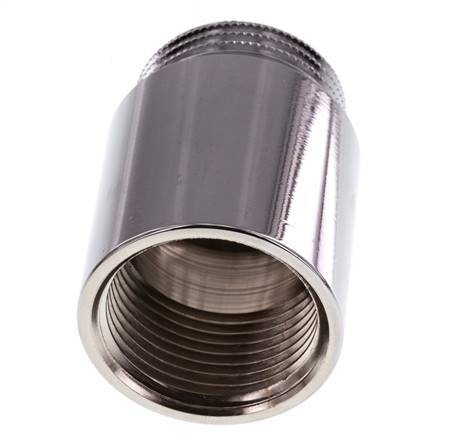 G 1'' F/M Verchroomd Messing Verlengstuk DIN 3523 - 40 mm