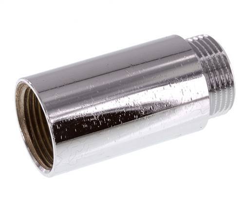 G 1'' F/M Verchroomd Messing Verlengstuk DIN 3523 - 65 mm