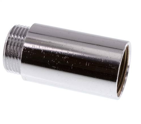 G 1'' F/M Verchroomd Messing Verlengstuk DIN 3523 - 65 mm