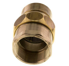 Rp 1 1/2'' x R 1 1/2'' F/M Messing Borstnippel 3-delig met Vlakke afdichting 16 Bar