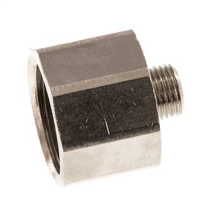 G 1/2'' x G 1/8'' F/M Nickel plated Brass Reducing Ring 16 Bar