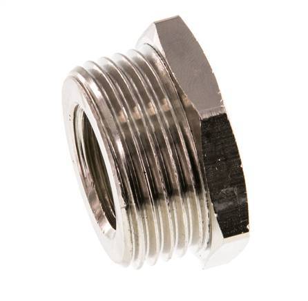 G 1/2'' x G 1'' F/M Nickel plated Brass Reducing Ring 16 Bar [2 Pieces]