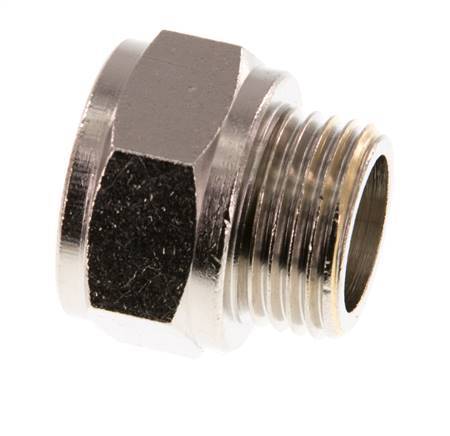 G 1/2'' F/M Vernikkeld Messing Verlengstuk 16 Bar - 16 mm [2 Stuks]