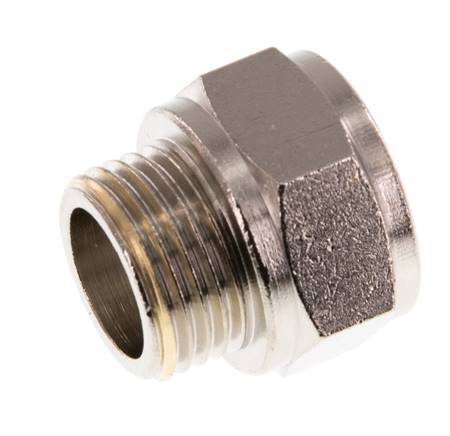 G 1/2'' F/M Vernikkeld Messing Verlengstuk 16 Bar - 16 mm [2 Stuks]