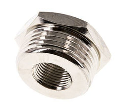 G 3/8'' x G 1'' F/M Vernikkeld Messing Verloopring 16 Bar