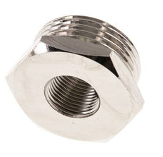 G 3/8'' x G 1'' F/M Vernikkeld Messing Verloopring 16 Bar