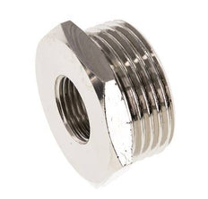 G 3/8'' x G 1'' F/M Vernikkeld Messing Verloopring 16 Bar