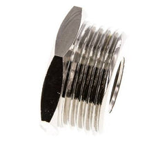 G 3/8'' x G 1'' F/M Vernikkeld Messing Verloopring 16 Bar