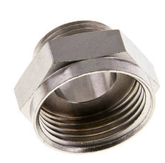 G 1'' x G 3/4'' F/M Vernikkeld Messing Verloopring 16 Bar