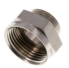 G 1'' x G 3/4'' F/M Vernikkeld Messing Verloopring 16 Bar