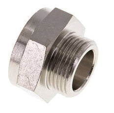 G 1'' x G 3/4'' F/M Vernikkeld Messing Verloopring 16 Bar