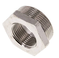 G 1'' x G 1 1/2'' F/M Vernikkeld Messing Verloopring 16 Bar